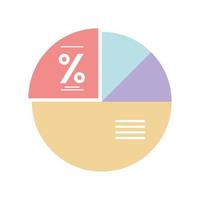 percentage diagram rapport vector