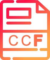 ccf creatief icoon ontwerp vector