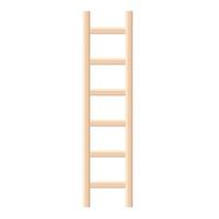 stap ladderpictogram in vlakke stijl vector