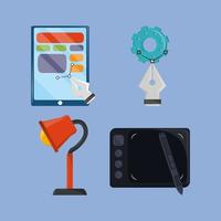 pictogram tools webdesign vector