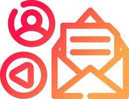 mail reclame creatief icoon ontwerp vector