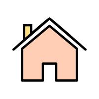 Huis pictogram vectorillustratie vector