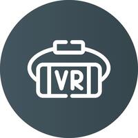 vr bril creatief icoon ontwerp vector