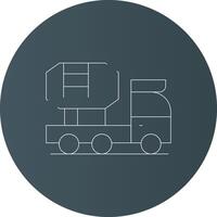 menger vrachtauto creatief icoon ontwerp vector