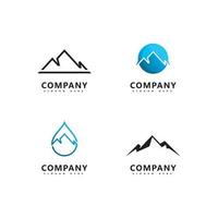 berg logo pictogram vector ontwerpsjabloon