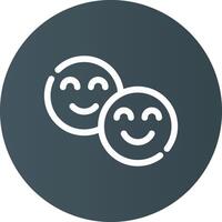 smiley creatief icoon ontwerp vector