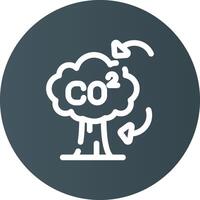 co2 creatief icoon ontwerp vector