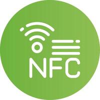 nfc creatief icoon ontwerp vector