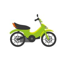 motorfiets plat pictogram vector