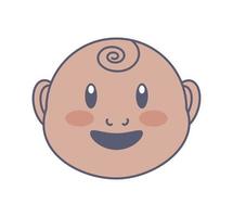 cartoon baby gezicht vector