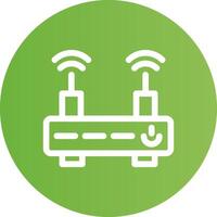 lijn cirkel licht groen helling vector