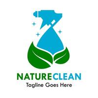 natuur schoon logo sjabloon illustratie vector