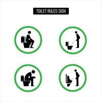 modern vector toilet pictogrammen reeks