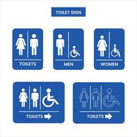 modern vector toilet pictogrammen reeks