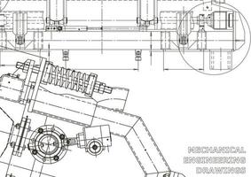 vectorbanner. technische tekening. mechanische instrumenten maken vector