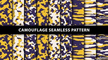 leger en leger camouflage naadloos patroon vector