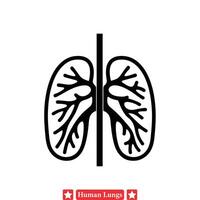 menselijk long anatomie diagrammen in vector formaat voor medisch logboek publicaties