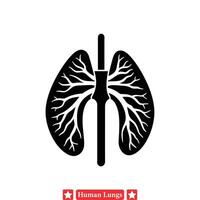 nauwkeurig vector illustraties van menselijk longen voor medisch illustratie projecten