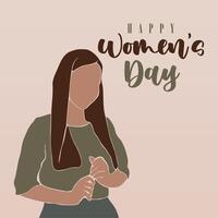 vlak Internationale vrouwen dag illustratie achtergrond vector