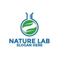 laboratorium logo ontwerp ,natuur laboratorium logo ontwerpen vector, wetenschap logo vector sjabloon