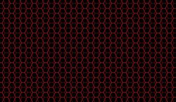 rood zeshoekig netto naadloos gevormde achtergrond vector