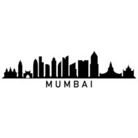 Mumbai horizon geïllustreerd Aan wit achtergrond vector