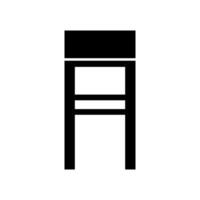 bar stoel geïllustreerd Aan wit achtergrond vector
