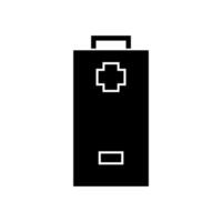 batterij geïllustreerd op witte achtergrond vector