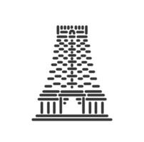 rameshwaram tempel illustratie vector icoon.