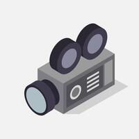 isometrische illustrator video camera vector