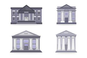 banken geïllustreerd Aan wit achtergrond vector