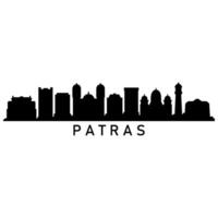 patras horizon geïllustreerd Aan wit achtergrond vector