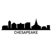 chesapeake horizon Aan wit achtergrond vector