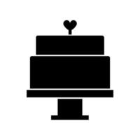 bruiloft taart geïllustreerd Aan wit achtergrond vector