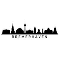 bremerhaven geïllustreerd horizon vector