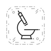 Vector microscoop pictogram