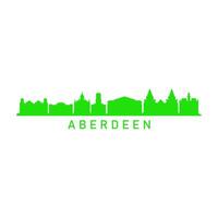 aberdeen horizon geïllustreerd Aan wit achtergrond vector