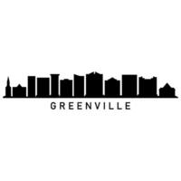 Greenville horizon Aan wit achtergrond vector