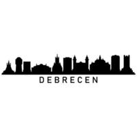 debrecen horizon Aan wit achtergrond vector