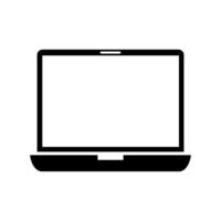 laptop geïllustreerd op witte achtergrond vector