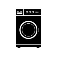 wasmachine geïllustreerd op witte achtergrond vector
