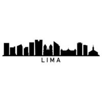 lima horizon Aan wit achtergrond vector