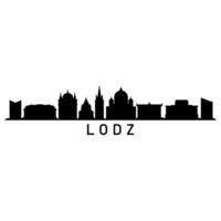 lodz horizon Aan wit achtergrond vector