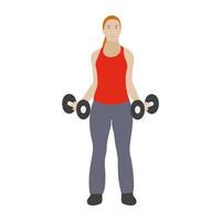 dumbbells oefenconcepten vector