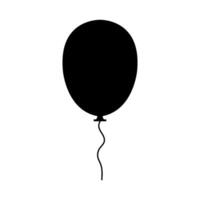ballon geïllustreerd op witte achtergrond vector