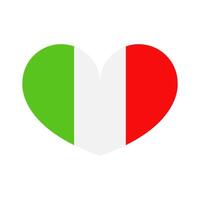 Italië vlag Aan wit achtergrond vector