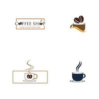 coffeeshop logo pictogram sjabloon ontwerp vectorillustratie vector