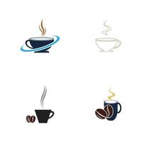 coffeeshop logo pictogram sjabloon ontwerp vectorillustratie vector