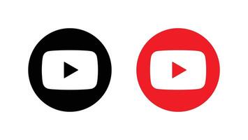 youtube logo. youtube sociaal media icoon. vector