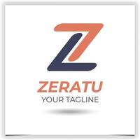 vector brief z logo ontwerp sjabloon